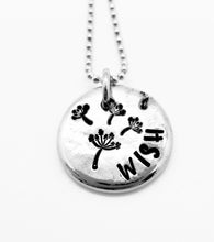 Load image into Gallery viewer, Hand Stamped Pebble Stone Necklace