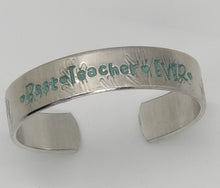 Load image into Gallery viewer, Best Teacher Ever "Hands" Cuff