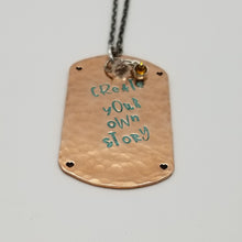 Load image into Gallery viewer, Copper Dogtag Necklace - Create Your Own Story