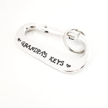 Load image into Gallery viewer, Carabiner - Grandpa's Keys (Hearts)
