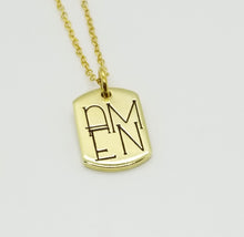 Load image into Gallery viewer, Mini Dogtag Necklace - Amen