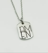Load image into Gallery viewer, Mini Dogtag Necklace - Amen