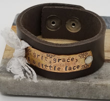 Load image into Gallery viewer, Leather Statement Cuff - Grit, Grace & A Little Lace