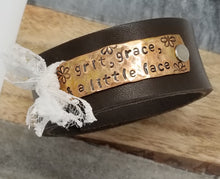 Load image into Gallery viewer, Leather Statement Cuff - Grit, Grace & A Little Lace