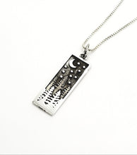 Load image into Gallery viewer, Sterling Night Sky Necklace