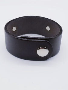 Leather Statement Cuff - What You Think Is What You Become