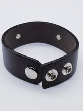 Load image into Gallery viewer, Leather Statement Cuff - What You Think Is What You Become
