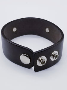 Leather Statement Cuff - What You Think Is What You Become