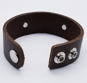 Leather Statement Cuff - Live Love Cheer