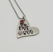 Load image into Gallery viewer, Small Heart Necklace - Love Bug
