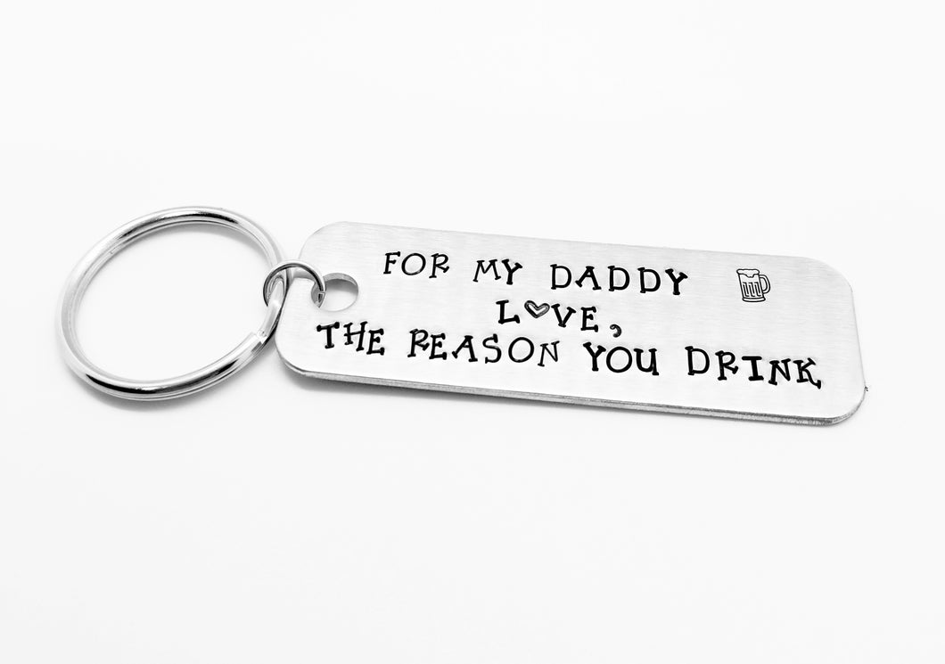 The Reason You Drink Keychain