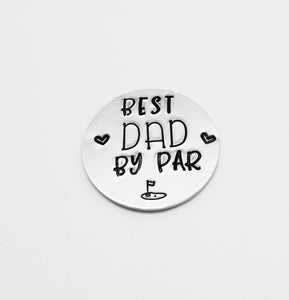 Best Dad by Par Golf Marker