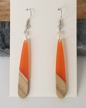 Load image into Gallery viewer, Resin &amp; Wood Stick Drop Earrings
