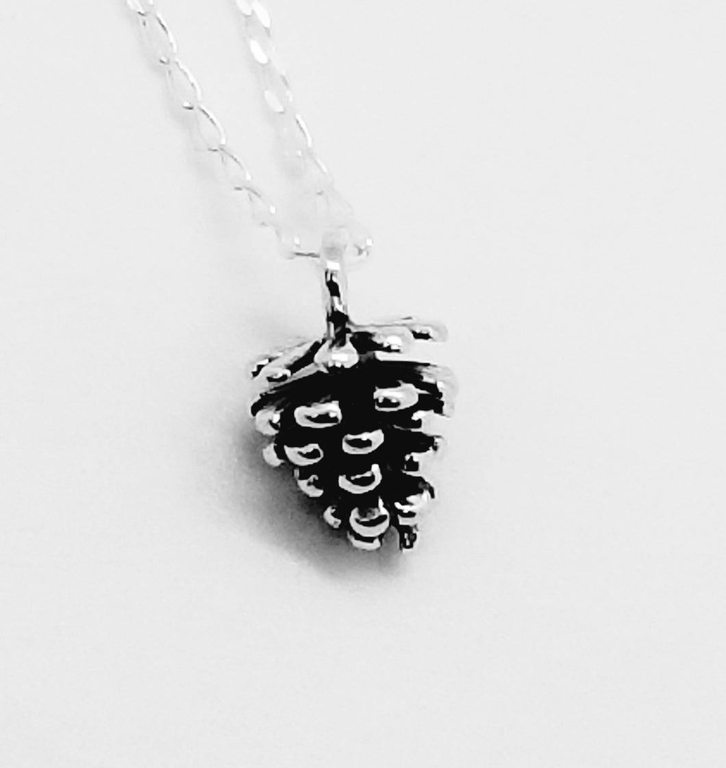 Sterling Pine Cone Necklace