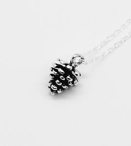 Sterling Pine Cone Necklace