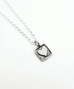 Sterling Baby Heart Necklace