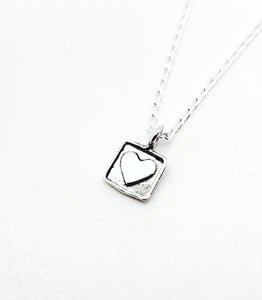 Sterling Baby Heart Necklace